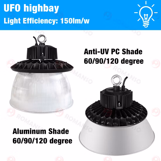 IP65 Industrial Pendant Lamp 60W 80W 100W 150W LED Light Warehouse Lighting Highbay Light LED 200W 300W 400W 500W UFO High Bay Light