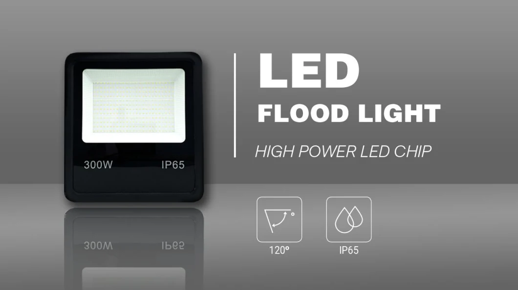 High Power SMD 20W 30W 50W 70W 100W Ce RoHS LVD Outdoor LED Flood Light with Black Housing