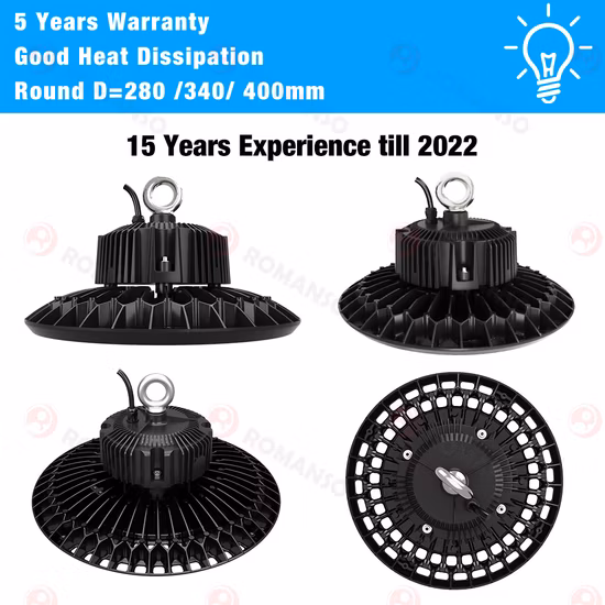 IP65 Industrial Pendant Lamp 60W 80W 100W 150W LED Light Warehouse Lighting Highbay Light LED 200W 300W 400W 500W UFO High Bay Light